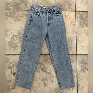 straight leg high waisted women’s jeans